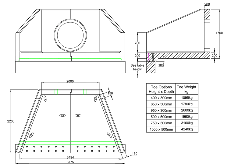 SP21 F Headwall line drawing