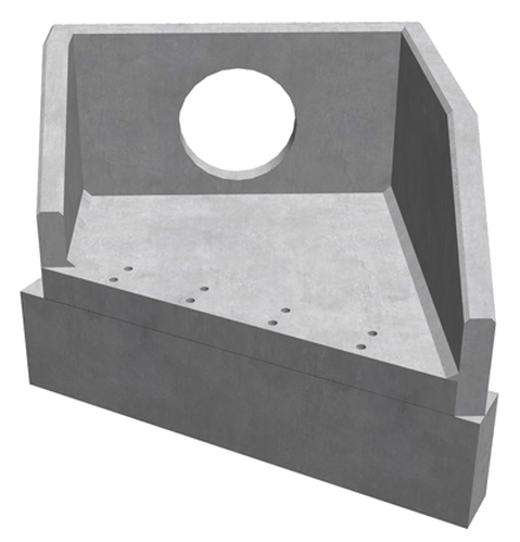 R20B 01 2390 RH Angled Rectangular Headwall