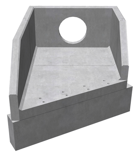 R20B 01 3330 LH Angled Rectangular Headwall