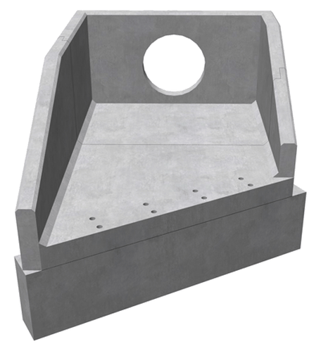 R20B 05 3390 LH Angled Rectangular Headwall