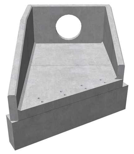 R20B 10 3690 LH Angled Rectangular Headwall