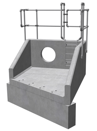 RSFA20B 05 3050 RH Angled Headwall