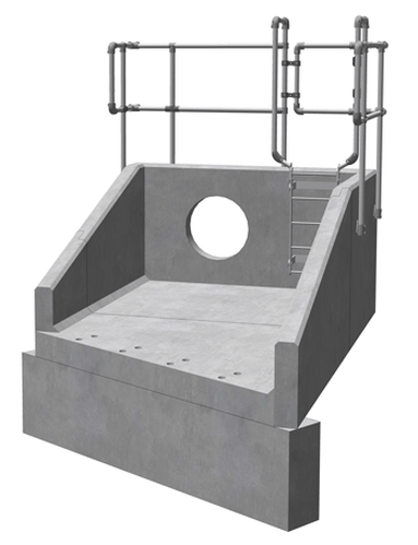 RSFA20B 10 3690 RH Angled Headwall