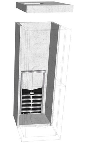 Penstock Manhole Chamber 1830 x 1375 x 3830