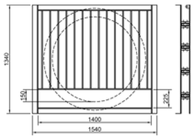 SFA Outfall Safety Grille Type 3 1050
